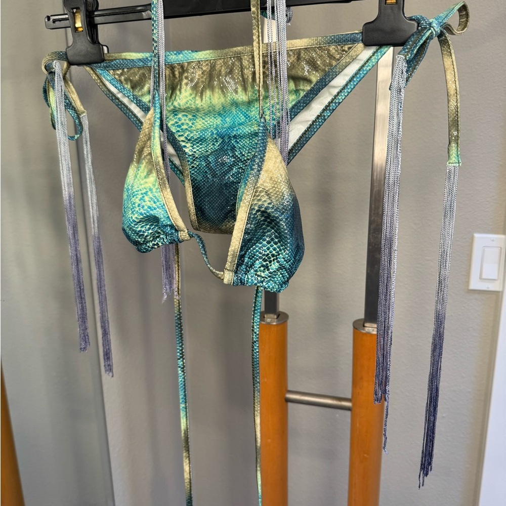 🔥 Alexis Designer Bikini – Emerald Python Print 🔥 - Picture 8 of 16